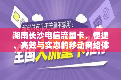 湖南长沙电信流量卡，便捷、高效与实惠的移动网络体验