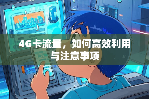 4G卡流量，如何高效利用与注意事项