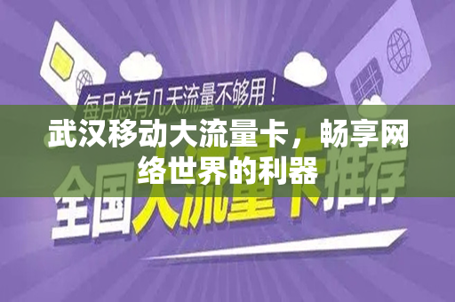 武汉移动大流量卡，畅享网络世界的利器