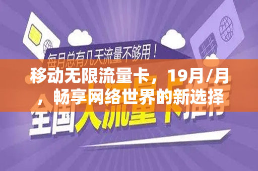 移动无限流量卡，19月/月，畅享网络世界的新选择