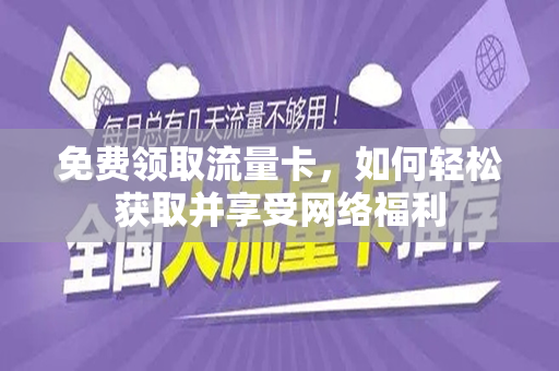 免费领取流量卡，如何轻松获取并享受网络福利