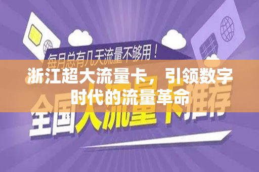 浙江超大流量卡，引领数字时代的流量革命