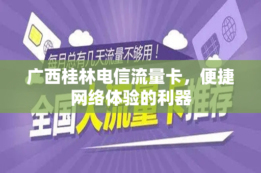 广西桂林电信流量卡，便捷网络体验的利器