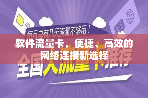 软件流量卡，便捷、高效的网络连接新选择