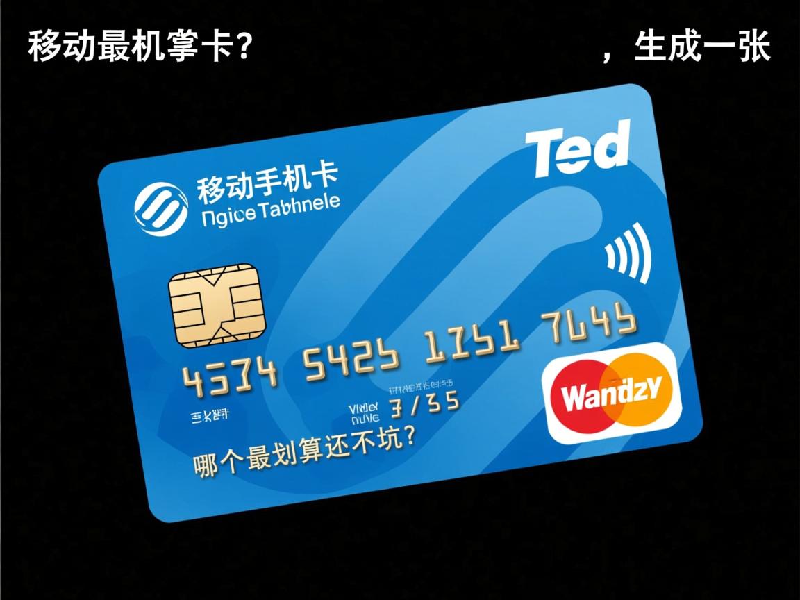 移动手机卡套餐,哪个最划算还不坑?