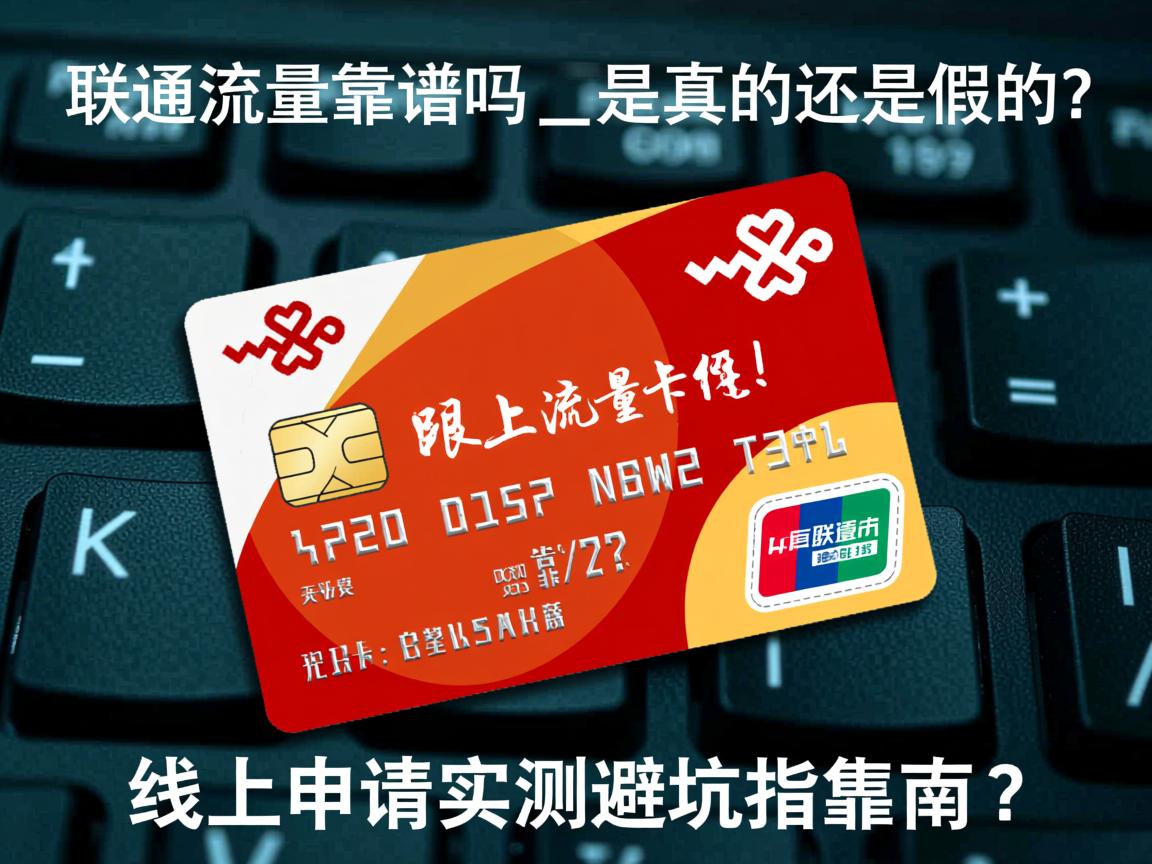 联通流量卡靠谱吗 _ 是真的还是假的？线上申请实测避坑指南📡