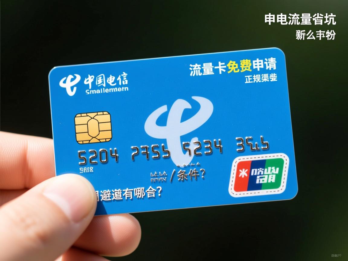 电信流量卡免费申请需要什么条件?正规渠道有哪些?新手必看的避坑指南