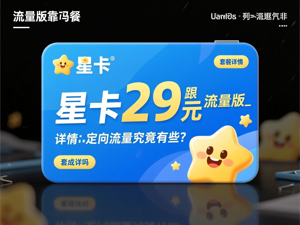 星卡29元流量版靠谱吗_套餐详情和定向流量究竟有哪些?