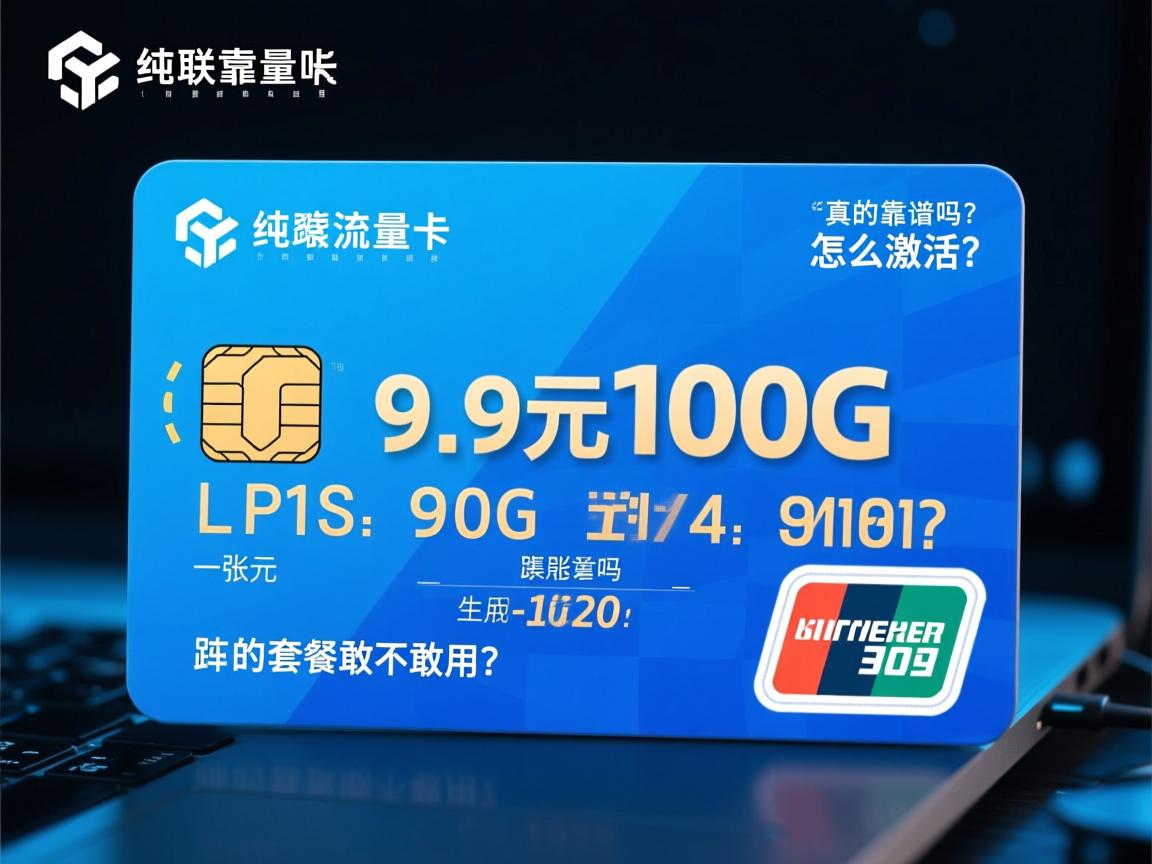 物联纯流量卡怎么激活？它真的靠谱吗？9.9元100G的套餐敢不敢用？