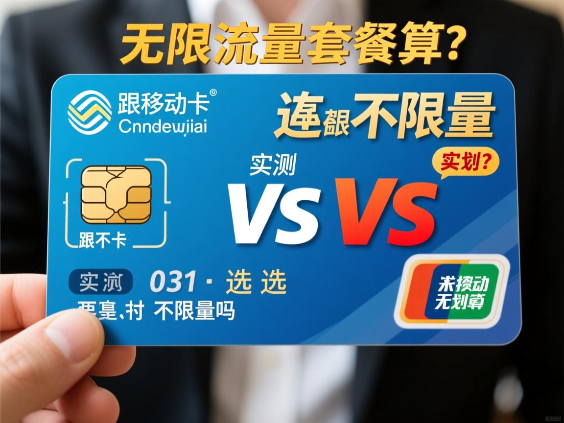 移动卡无限流量套餐哪个最划算？是真的不限量吗，实测对比帮你选