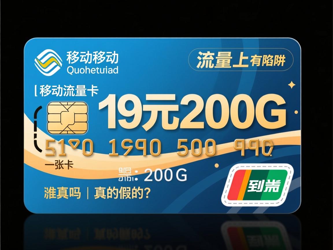 移动流量卡是真的吗有陷阱吗_移动流量卡19元200G真的假的？