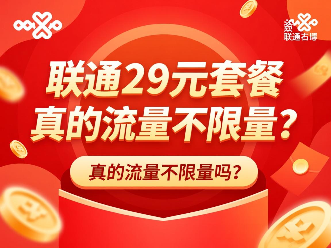 联通29元套餐，真的流量不限量吗？