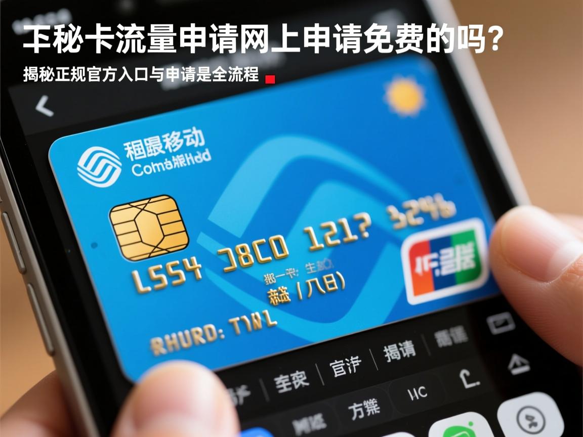 移动流量卡申请网上申请是免费的吗？_ 揭秘正规官方入口与申请全流程 📌