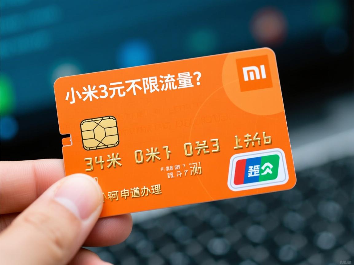 小米3元不限流量卡是真的吗？如何申请办理？实测套餐详情与办理渠道解析