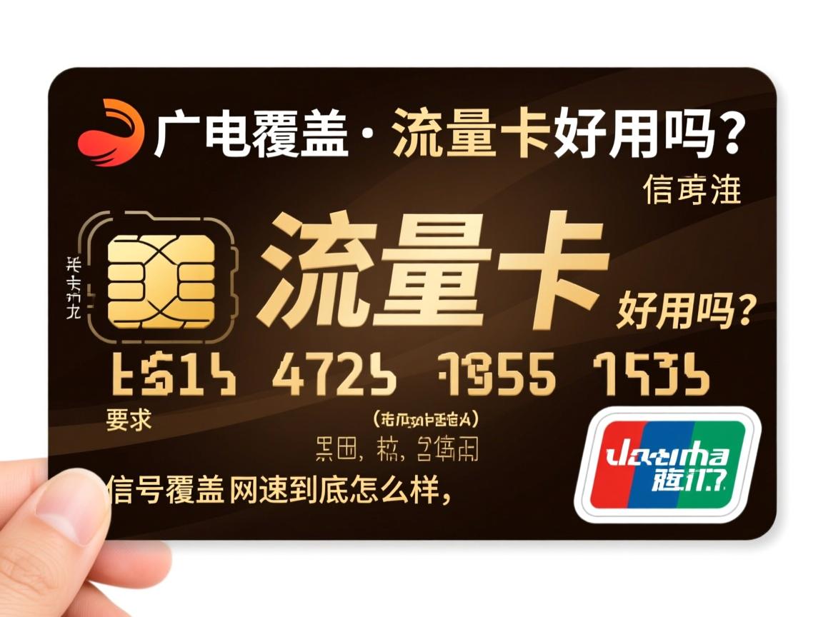 广电流量卡好用吗?信号覆盖和网速到底怎么样,它真的是正规手机卡吗?