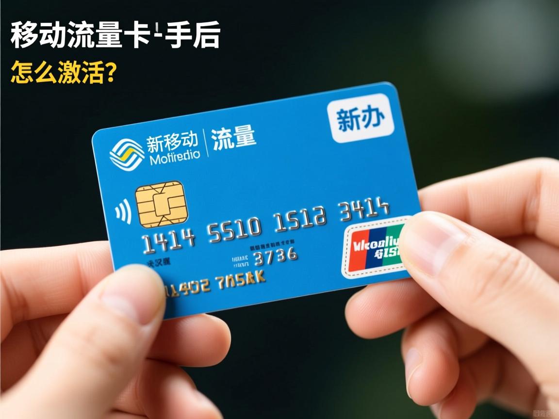 新办的移动流量卡到手后怎么激活？
