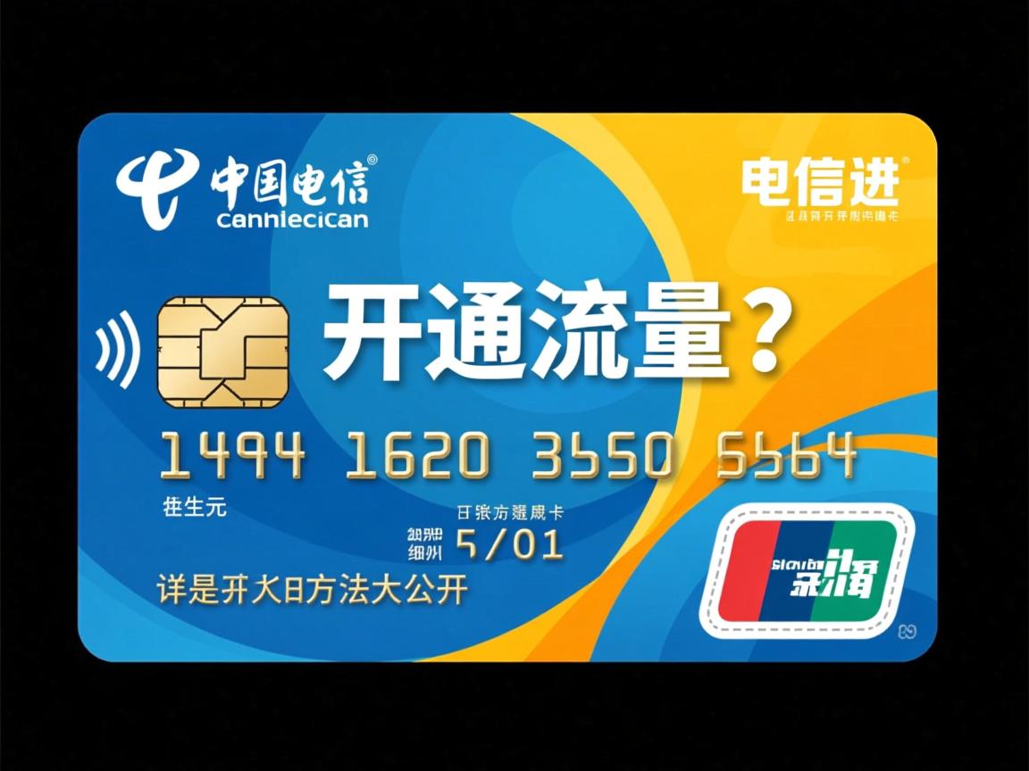 电信卡怎么开通流量？详细方法大公开