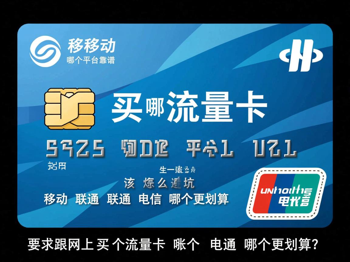网上买流量卡哪个平台靠谱，该怎么避坑，移动联通电信哪个更划算？