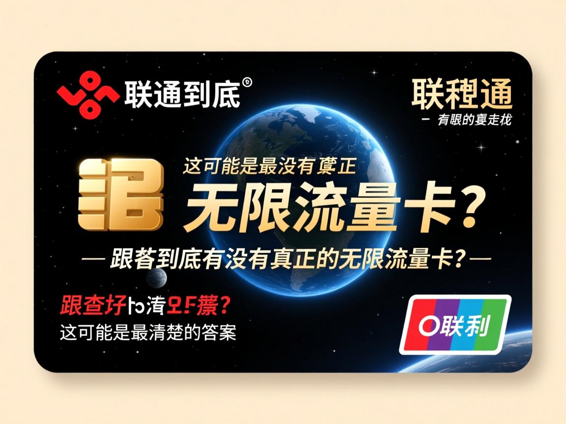 联通到底有没有真正的无限流量卡？这可能是最清楚的答案