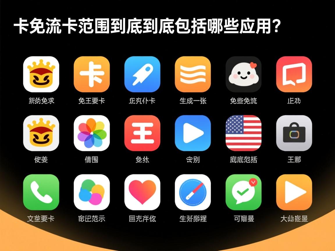 大王卡免流范围到底包括哪些应用？