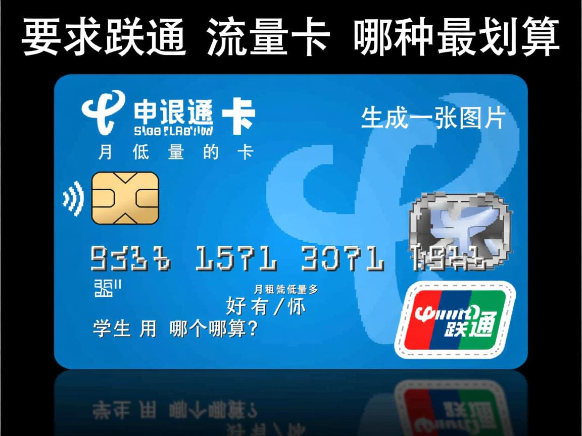 联通流量卡哪种最划算，月租低流量多的卡有哪些，学生用哪个好？