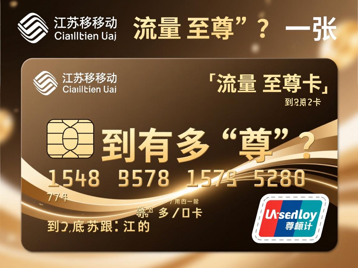 江苏移动的流量至尊卡，到底有多“尊”？