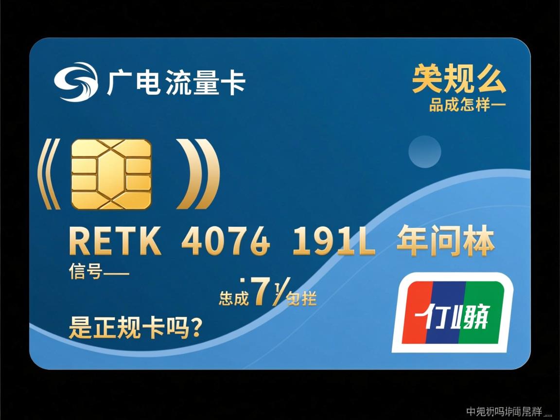 广电纯流量卡信号怎么样_是正规卡吗？