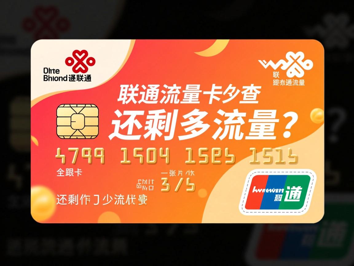 联通流量卡怎么查还剩多少流量？