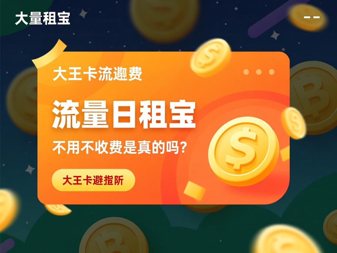 大王卡流量日租宝激活 _ 不用不收费是真的吗？实测开通与避坑指南