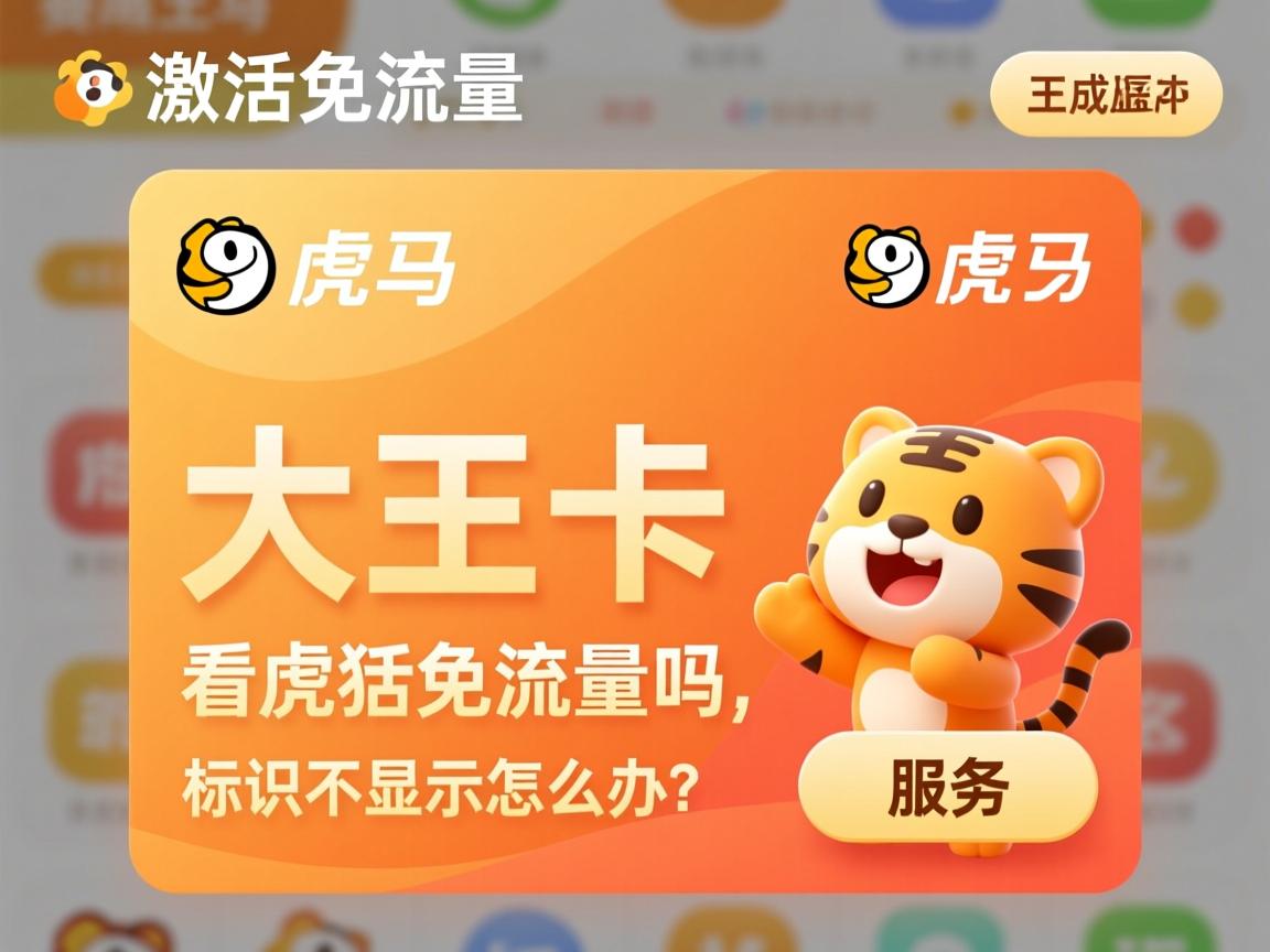 大王卡看虎牙免流量吗,如何激活免流服务,标识不显示怎么办?