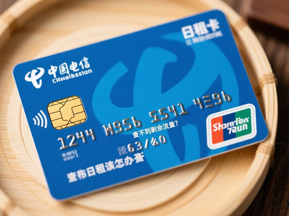 电信日租卡查不到剩余流量,这该怎么办?