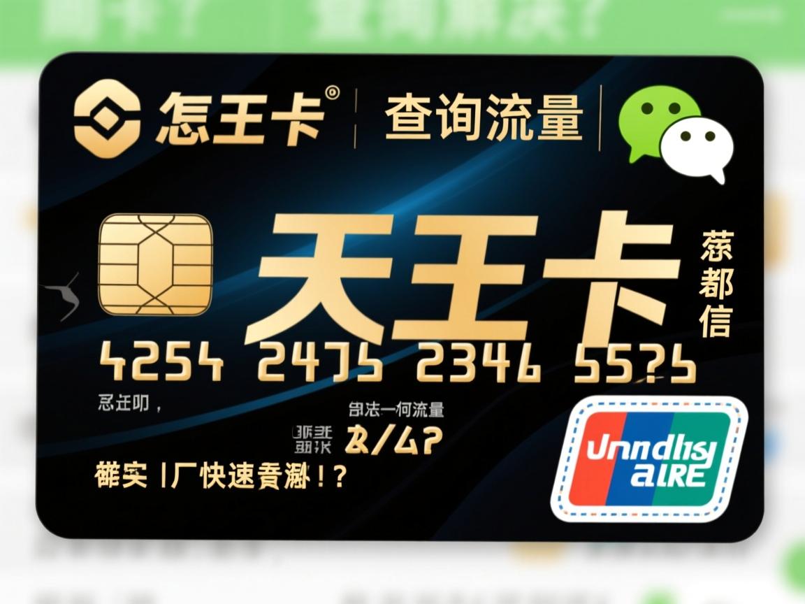 天王卡怎么查询流量,微信上如何快速查看?剩余流量不准怎么解决?