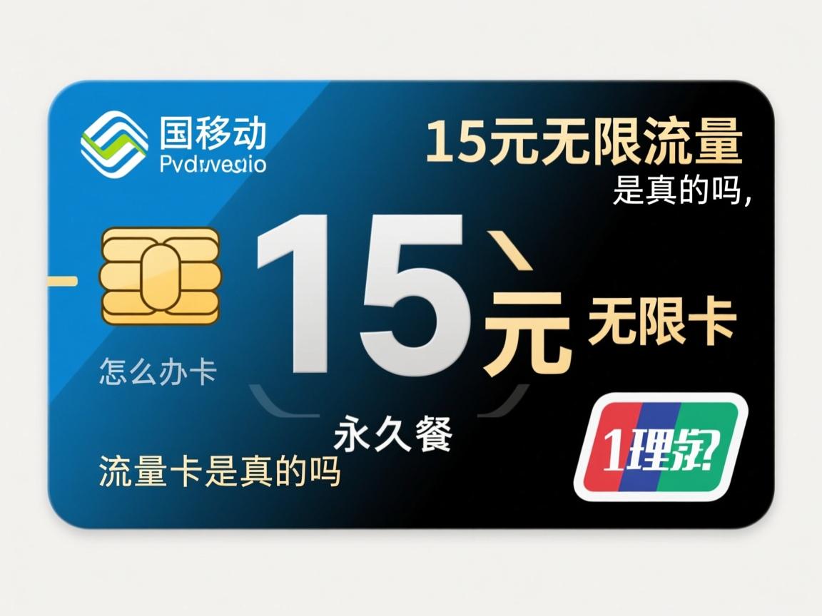 移动15元无限流量卡是真的吗，怎么办理，是永久套餐吗？