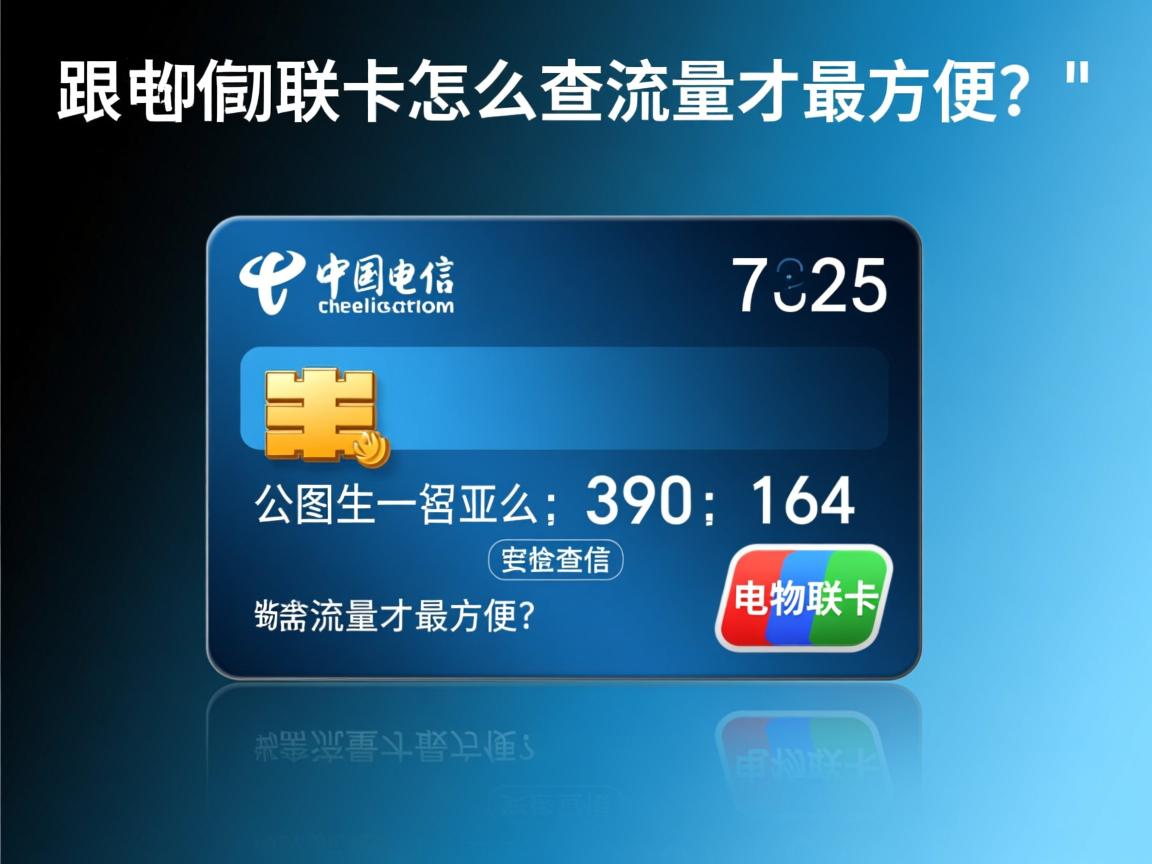 电信物联卡怎么查流量才最方便？