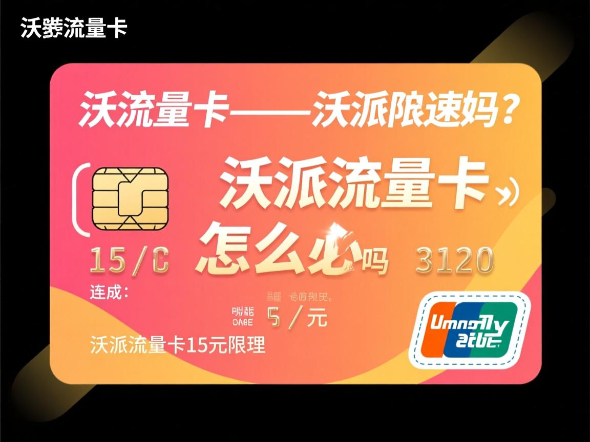 沃派流量卡15元怎么办理_沃派流量卡15元限速吗？