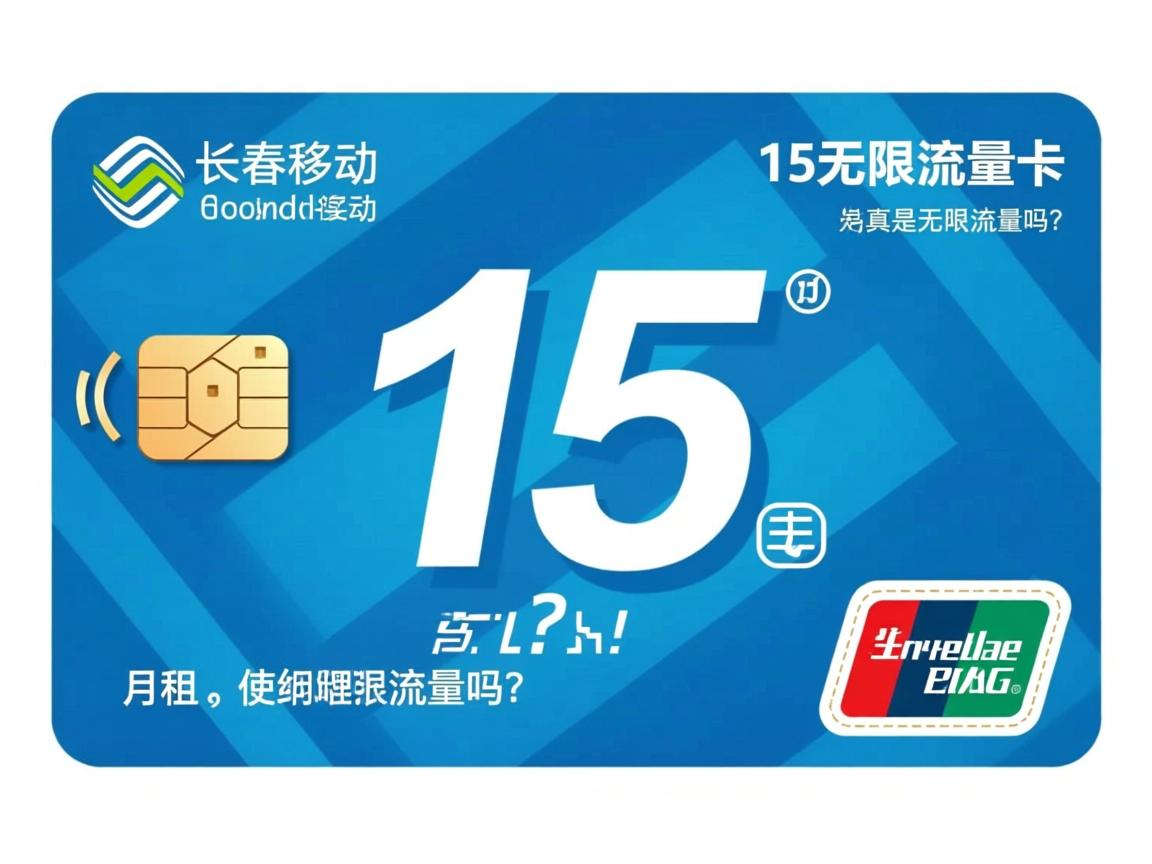 长春移动15无限流量卡，是真的无限流量吗？，如何办理与购买渠道？，月租和使用限制有哪些细节？