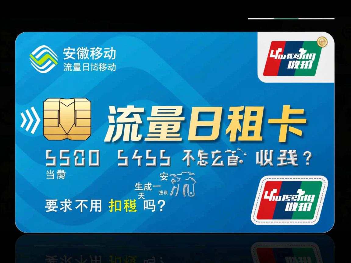 安徽移动流量日租卡 安徽移动流量日租卡怎么收费?安徽移动流量日租卡当天不用扣钱吗?