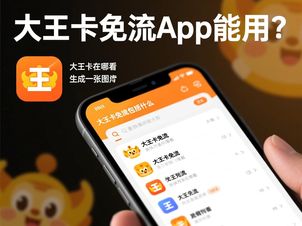 大王卡免流app包括什么，具体列表在哪看，大王卡免流app能用吗？