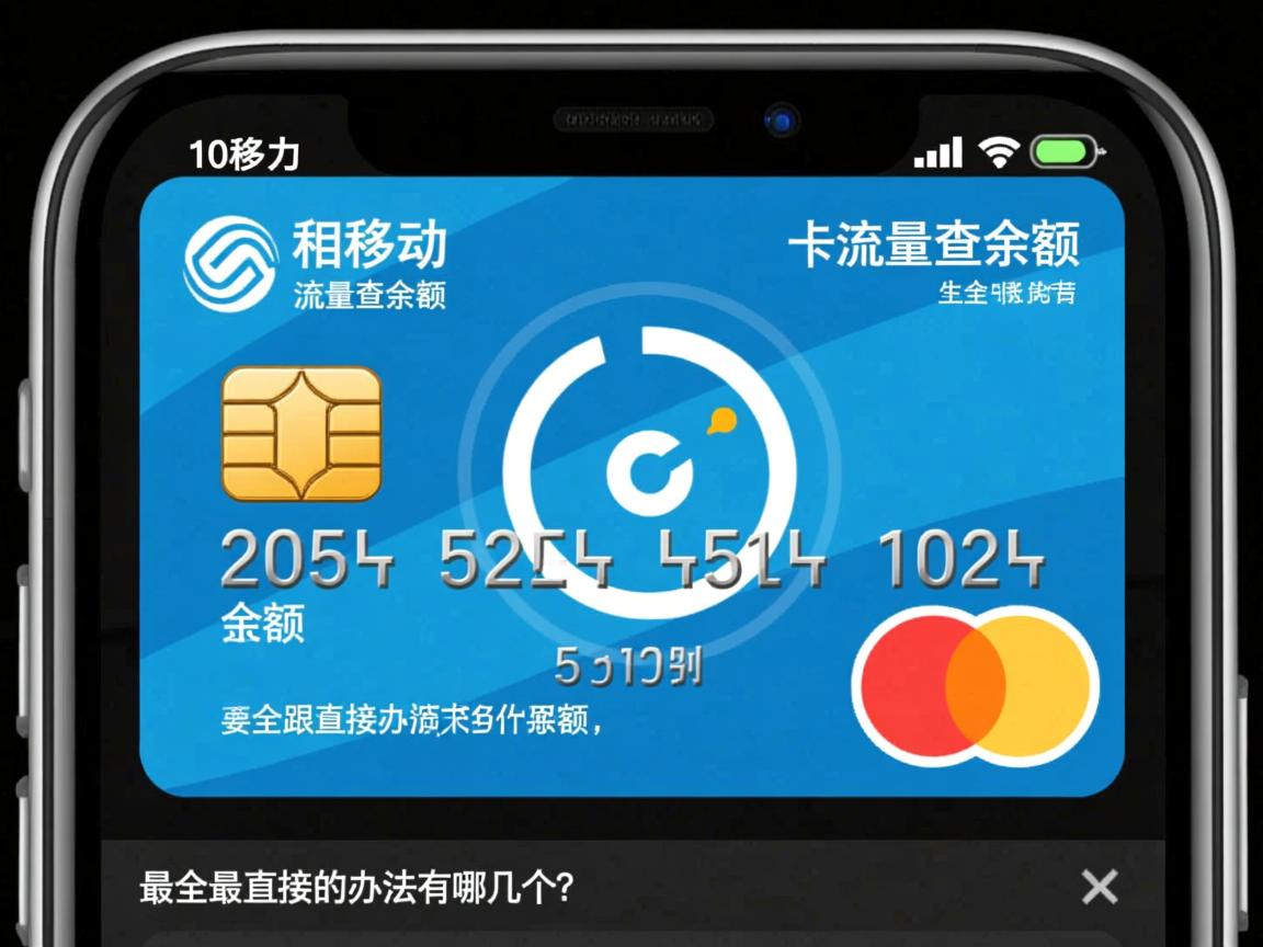 移动卡流量查余额，最全最直接的办法有哪几个？