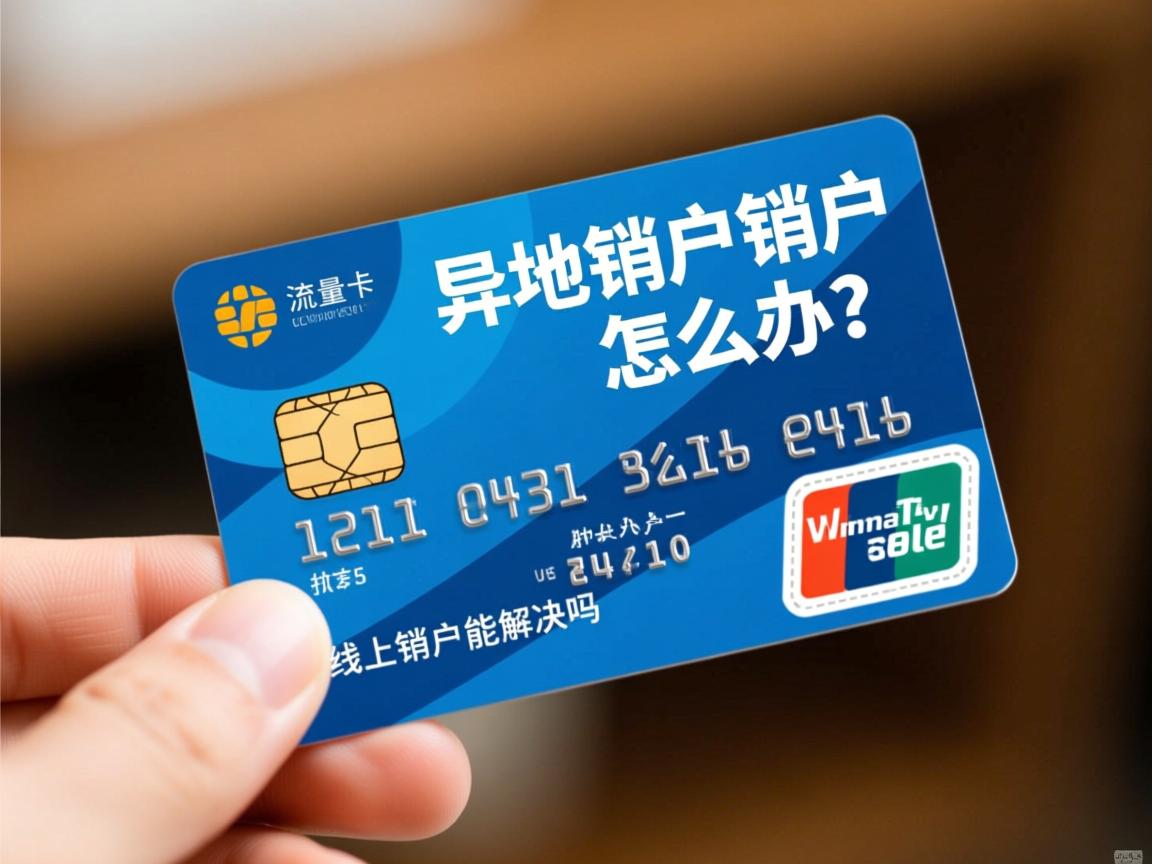 流量卡异地销户怎么办？线上销户能解决吗？