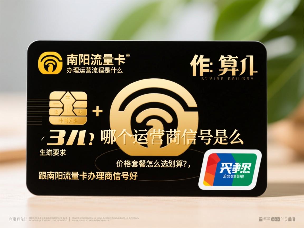 南阳流量卡办理流程是什么，哪个运营商信号好，价格套餐怎么选划算？