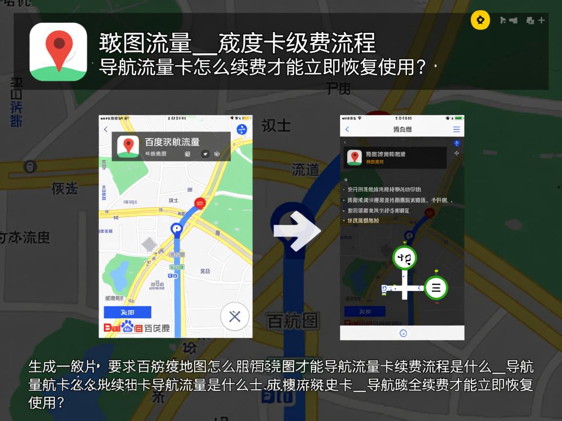 百度地图导航流量卡续费流程是什么_导航流量卡怎么续费才能立即恢复使用？