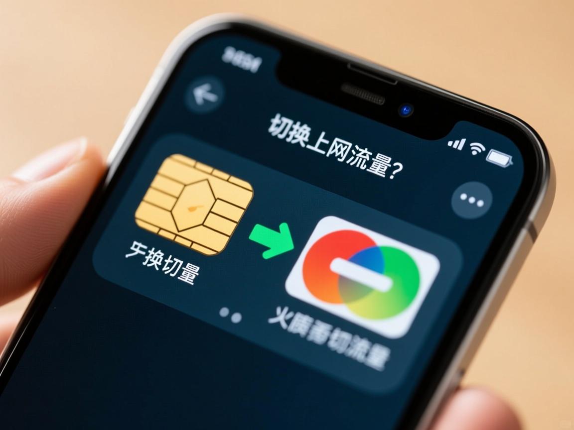 手机双卡怎么切换上网流量？