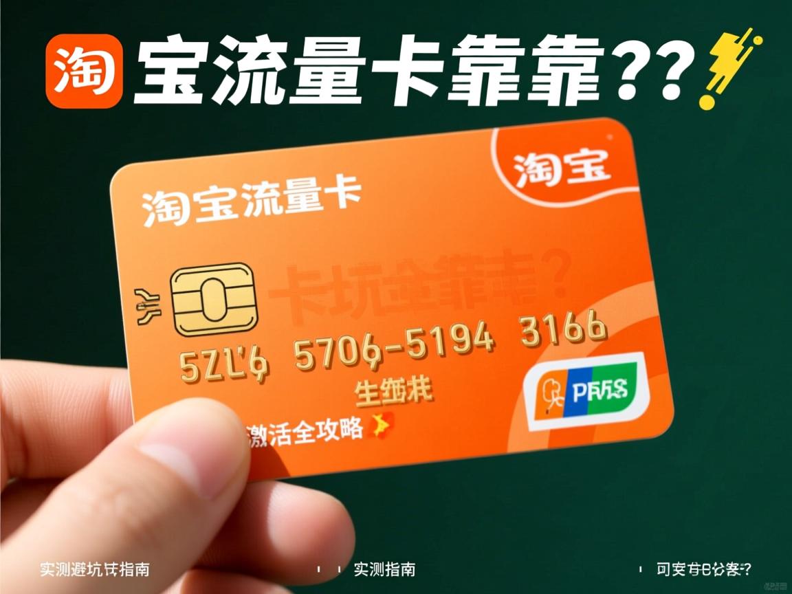 淘宝的流量卡靠谱吗？实测避坑指南与安全激活全攻略📌