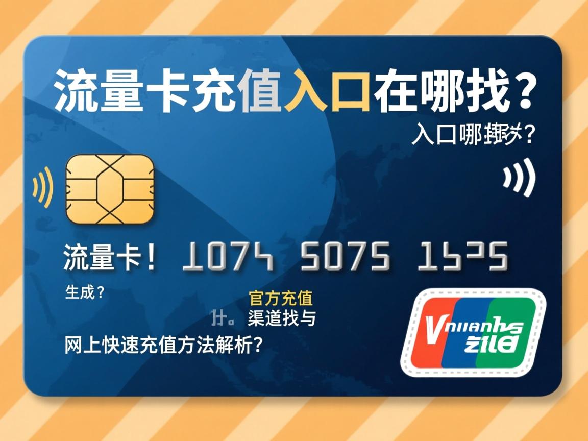 流量卡充值入口在哪找？官方充值渠道与网上快速充值方法解析？
