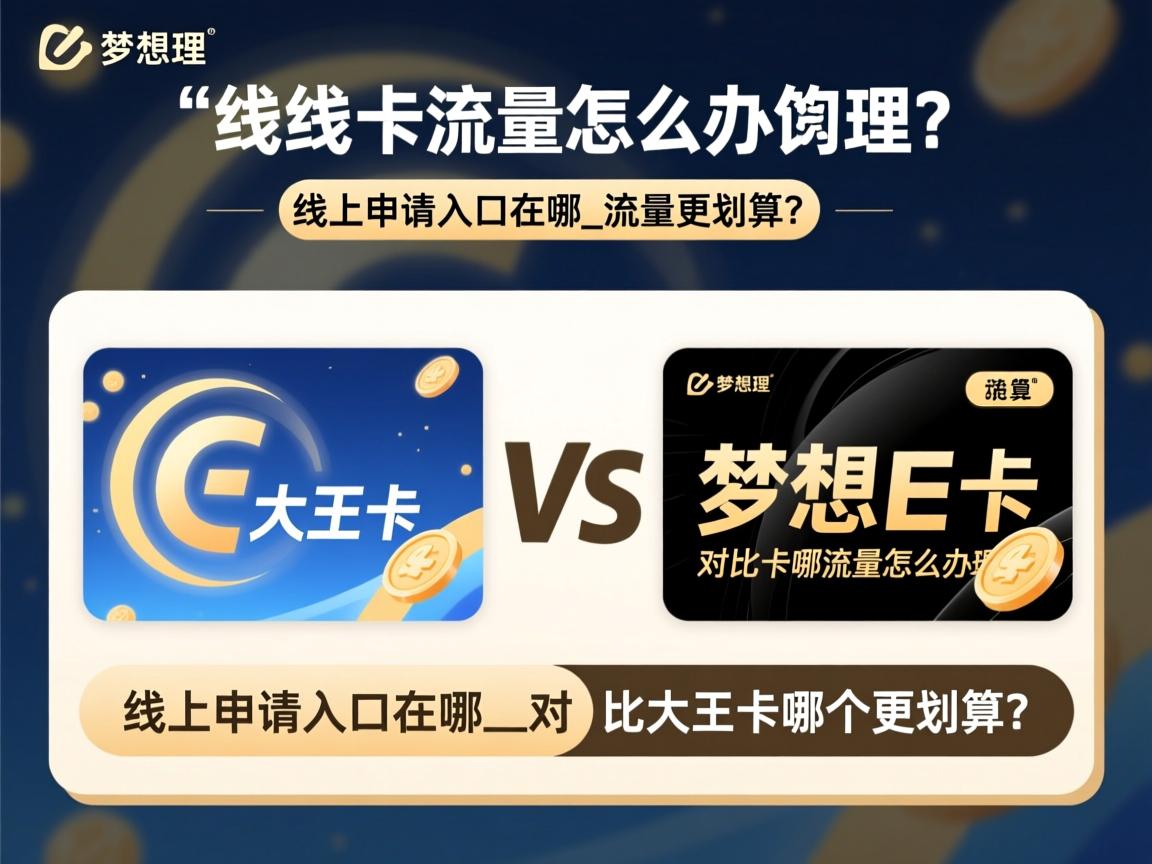 梦想e卡流量怎么办理？线上申请入口在哪_对比大王卡哪个更划算？