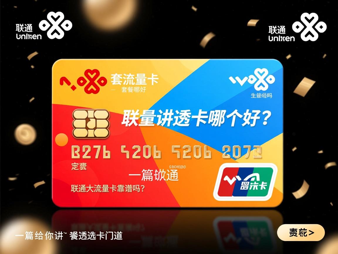 联通大流量卡套餐哪个好？_ 联通大流量卡靠谱吗？一篇给你讲透选卡门道