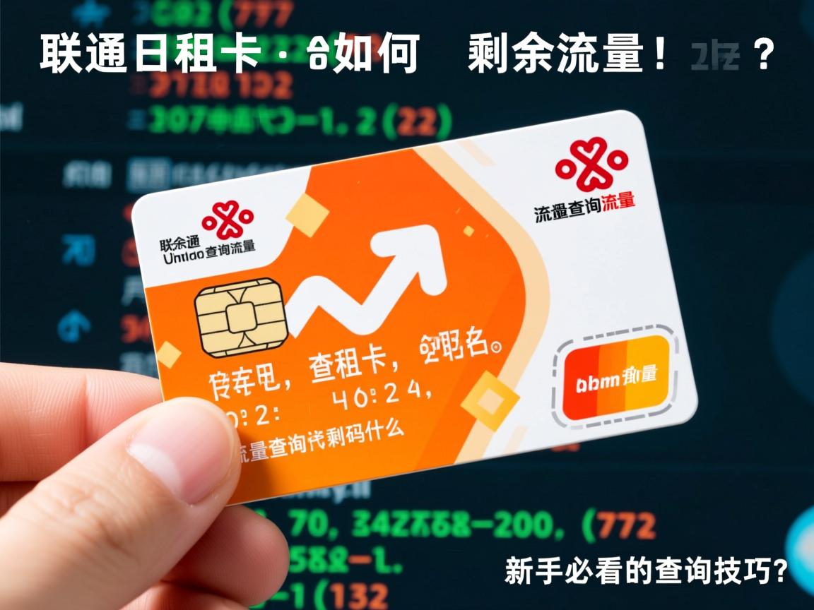 联通日租卡如何查剩余流量，流量查询代码是什么，新手必看的查询技巧？