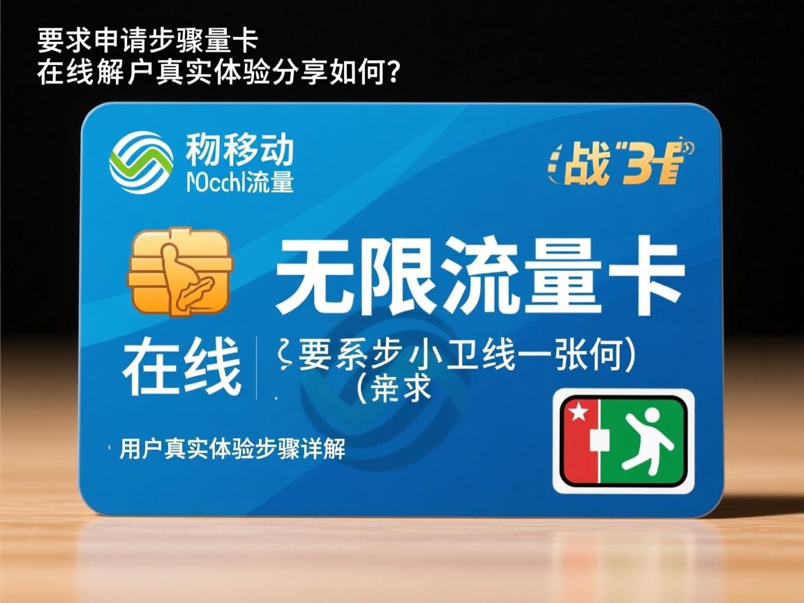 移动无限流量卡在线申请步骤详解_用户真实体验分享如何？