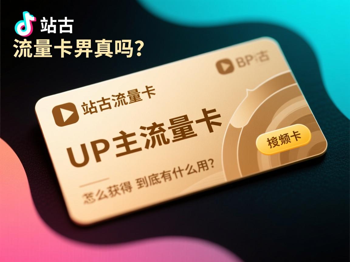 b站流量卡是真的吗？怎么获得官方流量卡，对UP主到底有什么用？